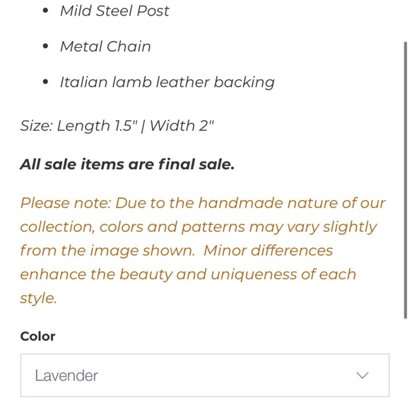 Anthropologie Deepa Gurnani butterfly earring cate new in package - Picture 2 of 6